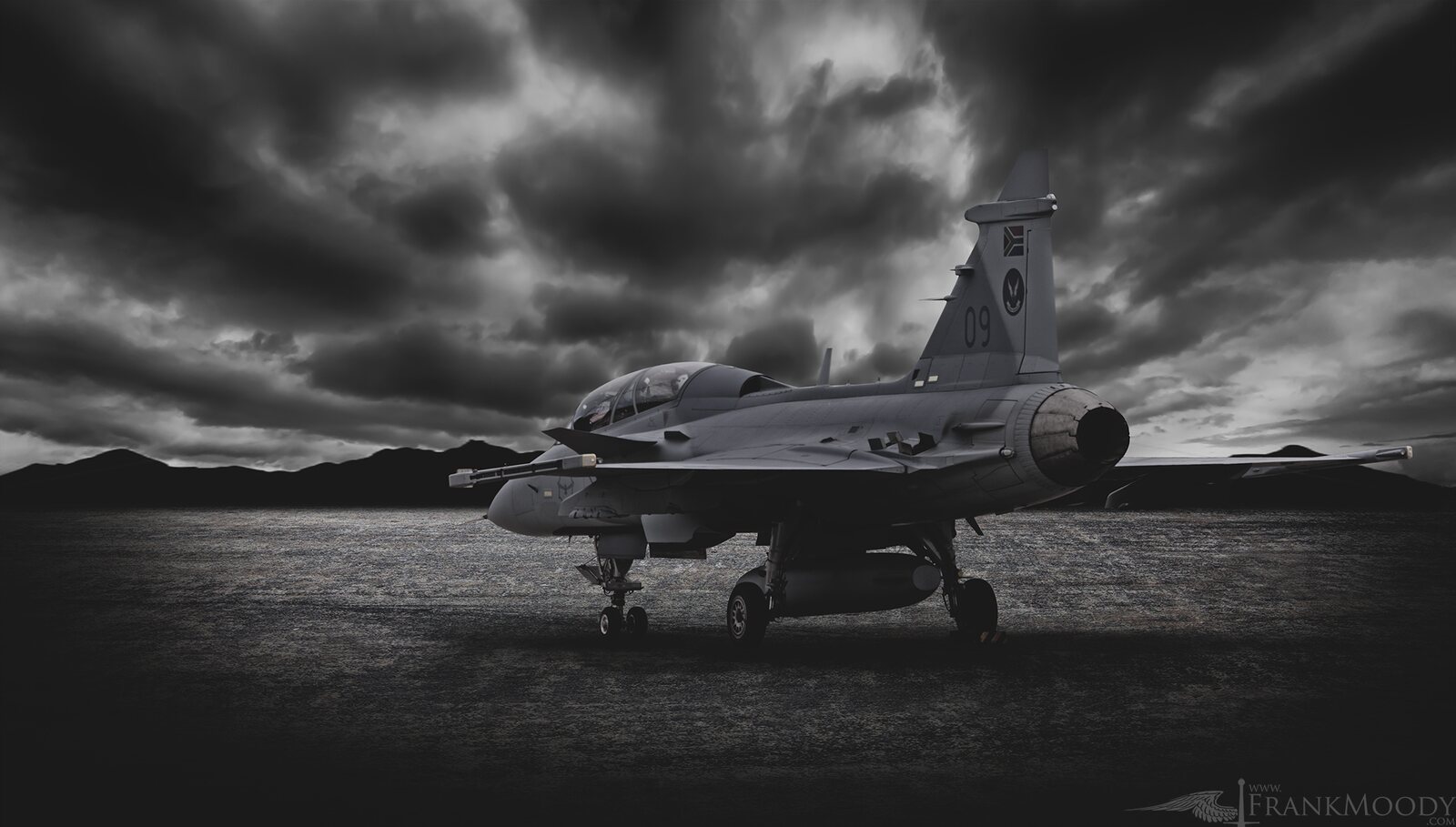 SAAF Gripen — finished retouched image